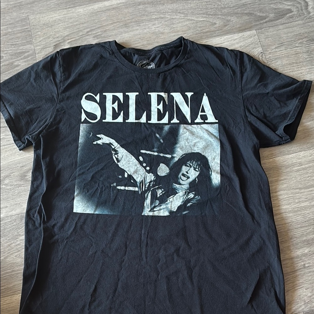 Selena Black Graphic T-Shirt